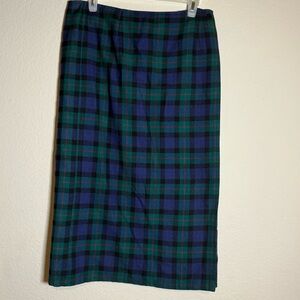 Vintage Crazy Horse by Liz Claiborne Plaid Knee-Length Tartan Skirt sz: 16